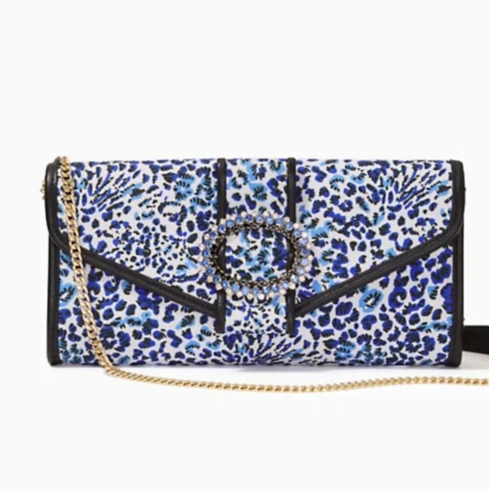 LILLY PULITZER BENTON CLUTCH TWISTED UP RESORT WHITE - NEW WITH TAG - Picture 2 of 12